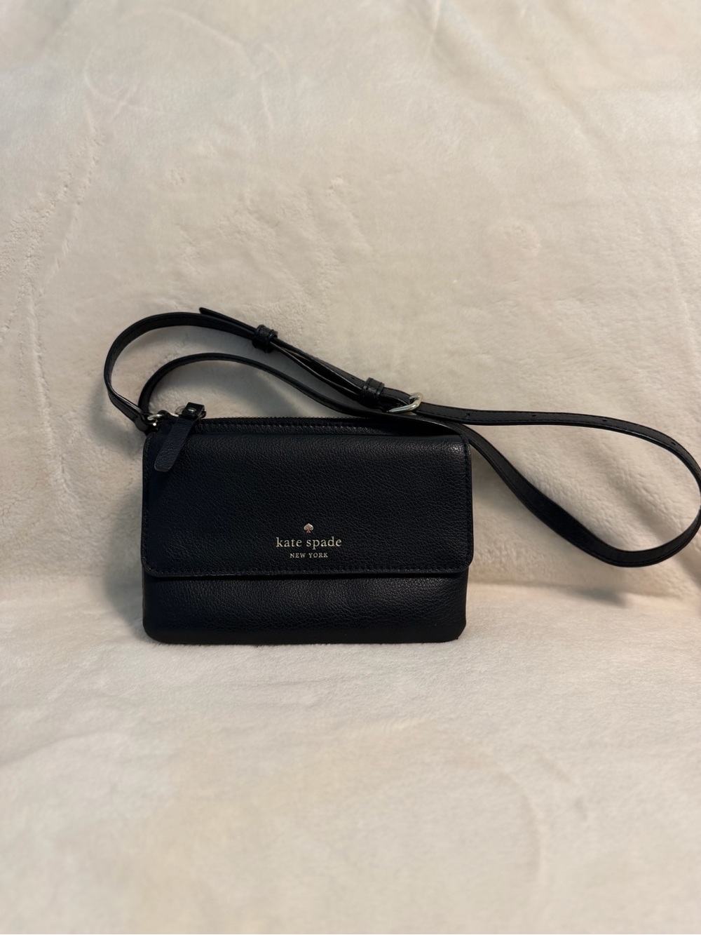 kate spade black leather bag